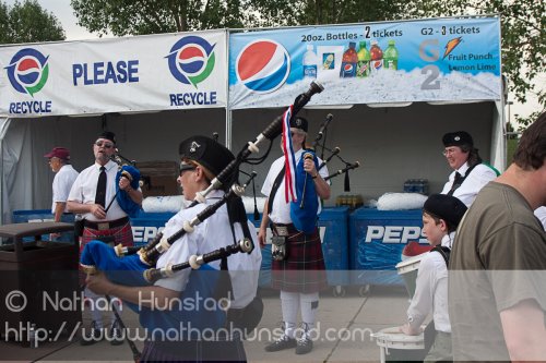 Bagpipers at the Colorado Irish Festival